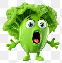 PNG Lettuce vegetable cartoon green. AI generated Image by rawpixel.