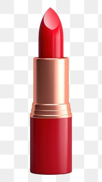 PNG Red lipstick cosmetics white background glamour.