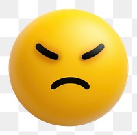 PNG Sad emoji icon white background anthropomorphic representation. AI generated Image by rawpixel.