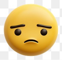 PNG Sad emoji icon white background anthropomorphic representation