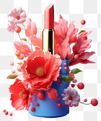 PNG Cosmetics lipstick flower plant.