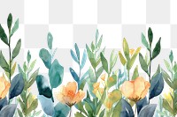 PNG  Wildflower border backgrounds pattern plant.