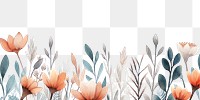 PNG  Small Wildflower border backgrounds pattern plant.