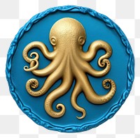 PNG  Octopus animal blue sea. AI generated Image by rawpixel.
