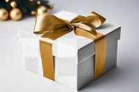 Gift box png mockup, transparent design