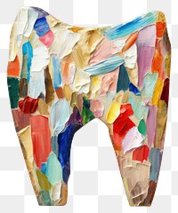 PNG  Tooth painting collage art.