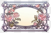 PNG  Rose frame flower plant art.