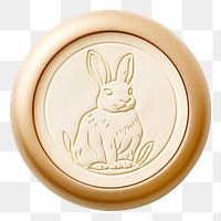 PNG  Rabbit locket white background representation. AI generated Image by rawpixel.