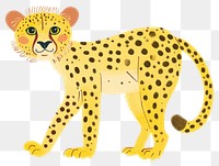 PNG  Cheetah animal mammal carnivora. AI generated Image by rawpixel.