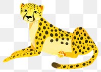 PNG  Cheetah wildlife leopard animal. AI generated Image by rawpixel.