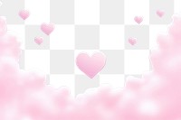 PNG Heart backgrounds abstract cloud. AI generated Image by rawpixel.