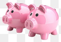 PNG Piggy banks representation investment retirement.