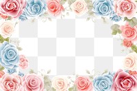 PNG  Roses mosaic frame backgrounds pattern flower.