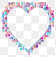 PNG  Heart heart white background creativity.