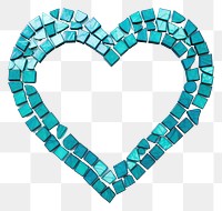 PNG  Heart turquoise jewelry heart.