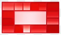 PNG  Rectangle backgrounds red white background.