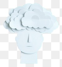 PNG  Cloud human art representation. AI generated Image by rawpixel.