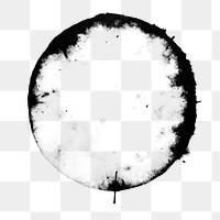 PNG Black dot white moon white background