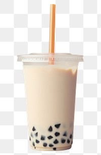 PNG  Milk bubble tea refreshment disposable milkshake.