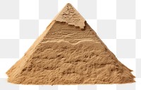 PNG Sand pyramid architecture white background archaeology.
