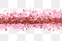 PNG Border glitter petal white background. AI generated Image by rawpixel.