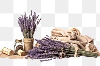 PNG Lavender hay flower plant white background.