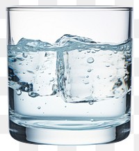 PNG Water glass white background refreshment.