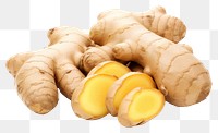 PNG  Ginger plant food white background.