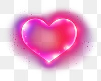 PNG Pastel neon heart backgrounds abstract night