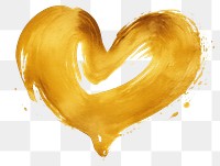 PNG  Heart gold white background creativity.