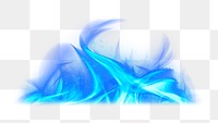 Png retro blue fire flame border