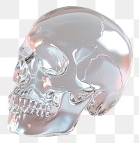 PNG Skull transparent glass jewelry.