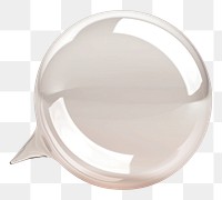 PNG Speech bubble glass white white background.