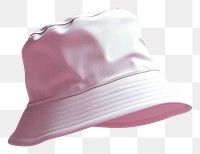 PNG Bucket hat mockup pink pink background headwear.