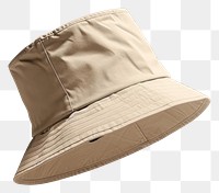 PNG Bucket hat mockup khaki headwear clothing.