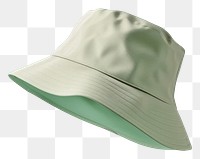 PNG Bucket hat mockup green green background headwear.