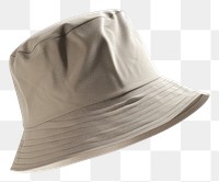 PNG Bucket hat mockup gray gray background headwear.