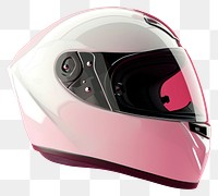 PNG Front side motorcycle helmet mockup pink protection technology.