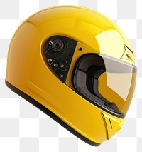 PNG Front side motorcycle helmet mockup yellow yellow background protection.