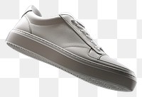 PNG  Sneaker shoe mockup footwear black black background.