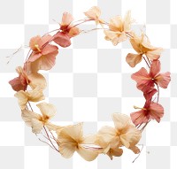PNG Real Pressed tropical flower jewelry wreath petal.