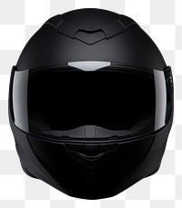 PNG Full face motorcycle helmet black protection monochrome.