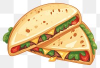 PNG  Quesadillas sandwich bread food.