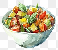 PNG Ratatouille in bowl dish food 