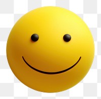 PNG  Smile emoji ball anthropomorphic emoticon.