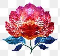 PNG Colorful rose pattern flower plant.