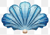 PNG Blue sea shell jewelry invertebrate accessories.