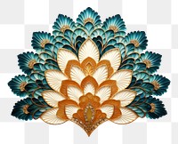 PNG Flower pattern jewelry brooch.