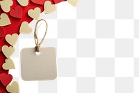 PNG  Heart tag card backgrounds text celebration. AI generated Image by rawpixel.