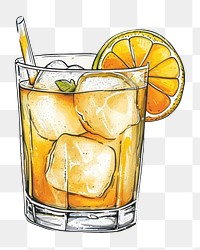 PNG Rum cocktail lemonade drink.